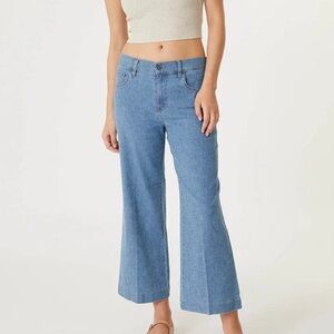 Anthropologie x Level 99 Vintage Style Flare Annabelle Crop Wide Leg Pants